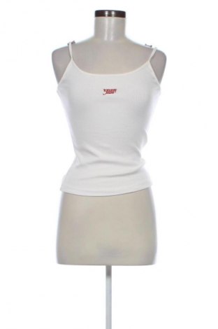 Damska koszulka na ramiączkach Tommy Jeans, Rozmiar S, Kolor ecru, Cena 203,99 zł