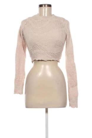 Damski sweter Bershka, Rozmiar XS, Kolor ecru, Cena 71,99 zł