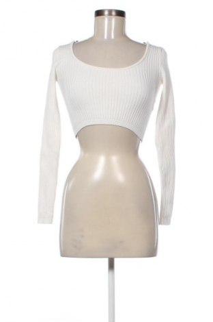 Pulover de femei Bershka, Mărime S, Culoare Alb, Preț 76,32 Lei