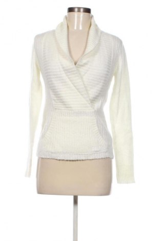Damski sweter Flash Lights, Rozmiar XXS, Kolor ecru, Cena 51,99 zł