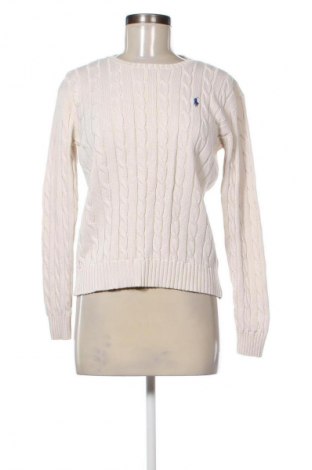 Damski sweter Polo Ralph Lauren, Rozmiar M, Kolor ecru, Cena 473,38 zł