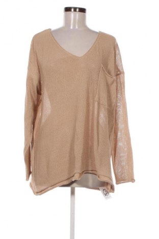 Damski sweter Unbranded, Rozmiar XL, Kolor Beżowy, Cena 66,65 zł