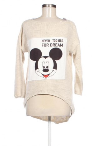 Damski sweter Unbranded, Rozmiar M, Kolor Beżowy, Cena 46,99 zł
