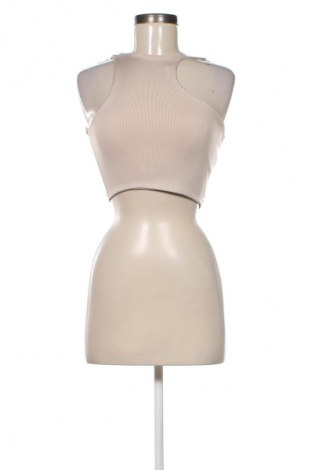 Damski sportowy top Bershka, Rozmiar S, Kolor Beżowy, Cena 34,48 zł