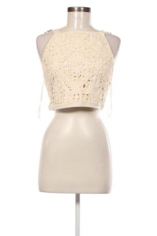 Top de femei Zara, Mărime M, Culoare Ecru, Preț 67,99 Lei