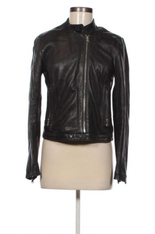 Dámska kožená bunda  Massimo Dutti, Veľkosť M, Farba Čierna, Cena  80,28 €