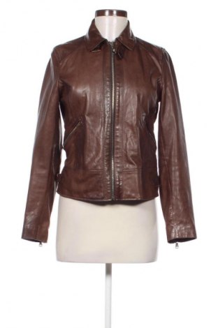Дамско кожено яке Massimo Dutti, Размер M, Цвят Кафяв, Цена 224,99 лв.