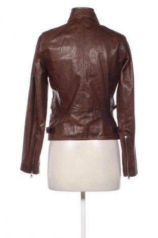 Дамско кожено яке Massimo Dutti, Размер M, Цвят Кафяв, Цена 224,99 лв.