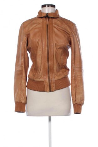 Damen Lederjacke Pimkie, Größe S, Farbe Orange, Preis 49,57 €