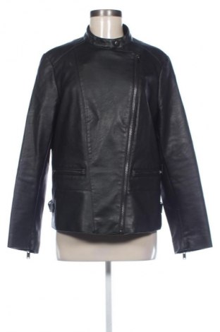 Geacă de piele pentru femei Violeta by Mango, Mărime M, Culoare Negru, Preț 156,77 Lei