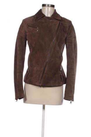 Γυναικείο δερμάτινο μπουφάν Zara, Μέγεθος M, Χρώμα Καφέ, Τιμή 61,99 €