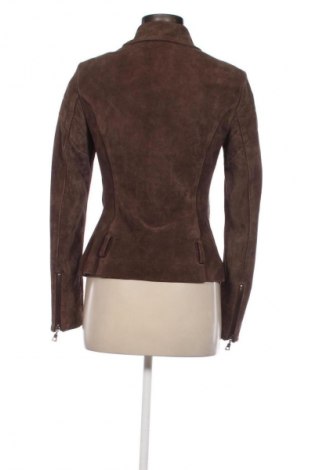Γυναικείο δερμάτινο μπουφάν Zara, Μέγεθος M, Χρώμα Καφέ, Τιμή 61,99 €