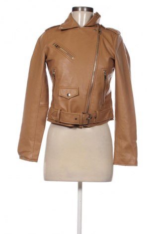 Damen Lederjacke Zara, Größe S, Farbe Braun, Preis 28,99 €