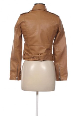 Damen Lederjacke Zara, Größe S, Farbe Braun, Preis 28,99 €