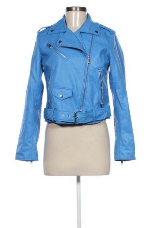 Damen Lederjacke Zara, Größe M, Farbe Blau, Preis € 27,99