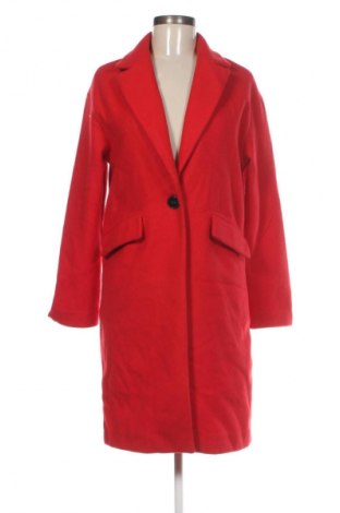 Damski płaszcz Bershka, Rozmiar XS, Kolor Czerwony, Cena 117,99 zł