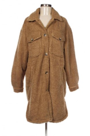 Palton de femei Bershka, Mărime L, Culoare Bej, Preț 223,99 Lei