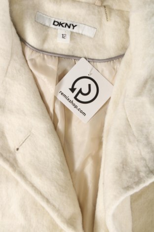 Γυναικείο παλτό DKNY, Μέγεθος M, Χρώμα Εκρού, Τιμή 112,99 €