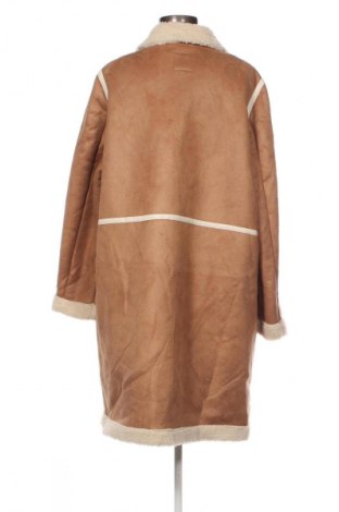 Damski płaszcz Ms Mode, Rozmiar XXL, Kolor Brązowy, Cena 166,99 zł