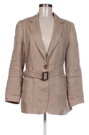 Дамско сако Massimo Dutti, Размер L, Цвят Бежов, Цена 109,00 лв.