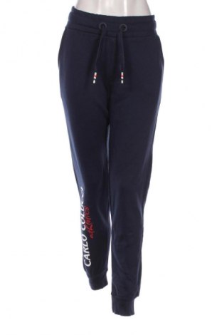 Pantaloni trening de femei Carlo Colucci, Mărime L, Culoare Albastru, Preț 157,99 Lei