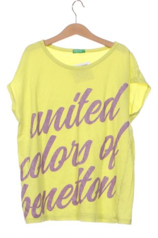 Dziecięca bluzka United Colors Of Benetton, Rozmiar 15-18y/ 170-176 cm, Kolor Żółty, Cena 52,87 zł