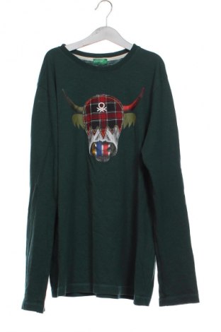 Παιδική μπλούζα United Colors Of Benetton, Μέγεθος 14-15y/ 168-170 εκ., Χρώμα Πράσινο, Τιμή 7,99 €