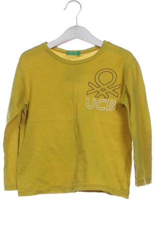 Dziecięca bluzka United Colors Of Benetton, Rozmiar 3-4y/ 104-110 cm, Kolor Żółty, Cena 35,95 zł