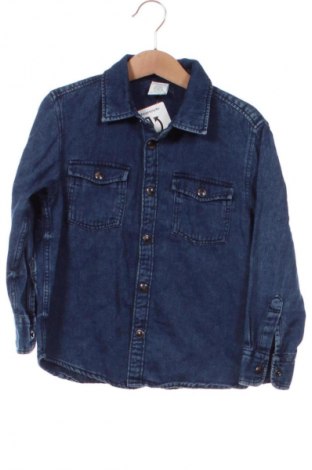 Cămașă pentru copii Lindex, Mărime 4-5y/ 110-116 cm, Culoare Albastru, Preț 31,58 Lei