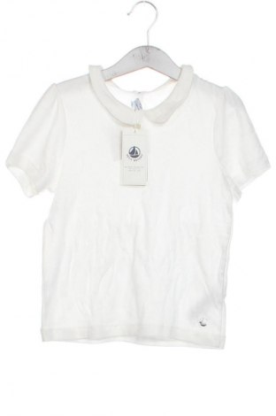 Gyerek póló Petit Bateau, Méret 6-7y / 122-128 cm, Szín Fehér, Ár 12 259 Ft