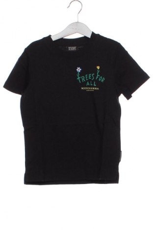 Детска тениска Scotch & Soda, Размер 4-5y/ 110-116 см, Цвят Черен, Цена 72,99 лв.