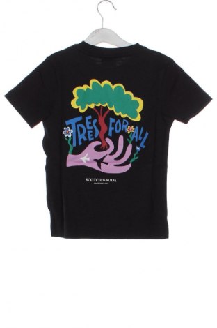 Детска тениска Scotch & Soda, Размер 4-5y/ 110-116 см, Цвят Черен, Цена 72,99 лв.