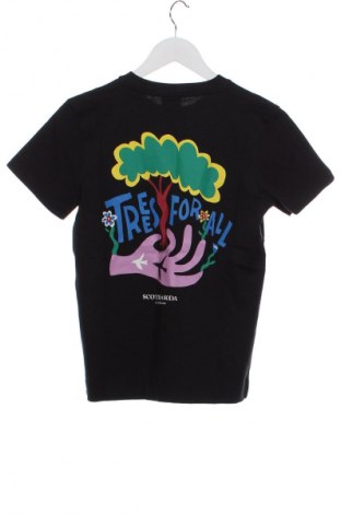 Детска тениска Scotch & Soda, Размер 10-11y/ 146-152 см, Цвят Черен, Цена 72,99 лв.