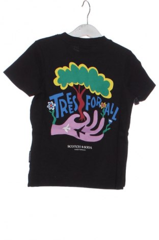 Детска тениска Scotch & Soda, Размер 3-4y/ 104-110 см, Цвят Черен, Цена 72,99 лв.