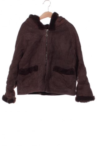 Παιδικό δερμάτινο μπουφάν Unbranded, Μέγεθος 6-7y/ 122-128 εκ., Χρώμα Καφέ, Τιμή 21,99 €
