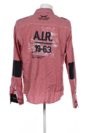 Herrenhemd Camp David, Größe L, Farbe Rot, Preis € 30,99