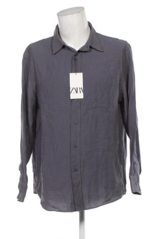 Herrenhemd Zara, Größe L, Farbe Grau, Preis € 17,39