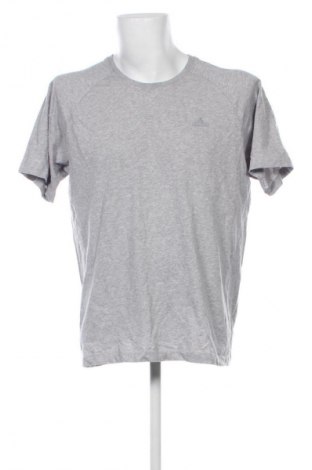 Ανδρικό t-shirt Adidas, Μέγεθος XXL, Χρώμα Γκρί, Τιμή 20,99 €