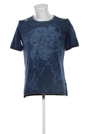 Мъжка тениска Armani Jeans, Размер XL, Цвят Син, Цена 85,99 лв.