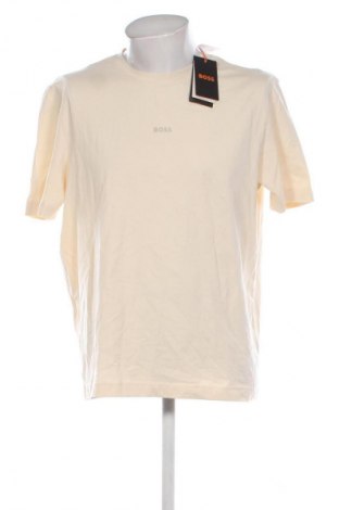 Tricou de bărbați BOSS, Mărime L, Culoare Ecru, Preț 394,99 Lei