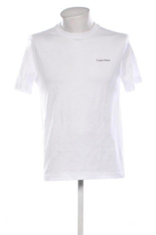 Мъжка тениска Calvin Klein, Размер M, Цвят Бял, Цена 77,99 лв.