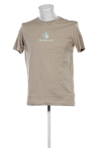 Męski T-shirt Calvin Klein Jeans, Rozmiar M, Kolor Beżowy, Cena 252,99 zł