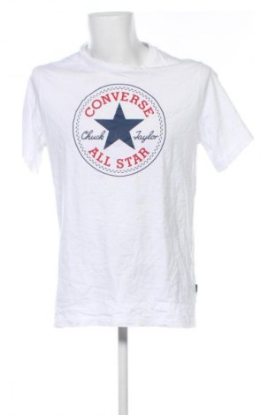 Мъжка тениска Converse, Размер XL, Цвят Бял, Цена 35,99 лв.