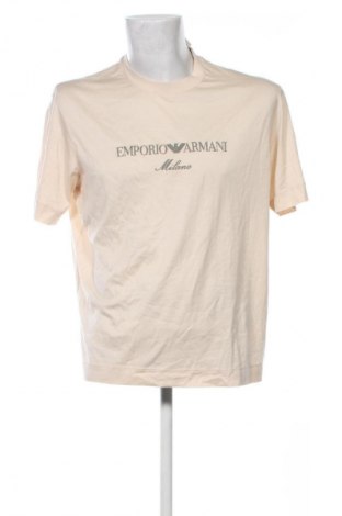 Мъжка тениска Emporio Armani, Размер L, Цвят Бежов, Цена 117,99 лв.