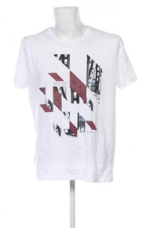 Мъжка тениска Jack & Jones, Размер XL, Цвят Бял, Цена 20,99 лв.