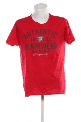 Ανδρικό t-shirt Jean Pascale, Μέγεθος XL, Χρώμα Κόκκινο, Τιμή 12,99 €
