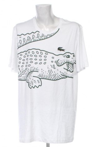 Herren T-Shirt Lacoste, Größe XXL, Farbe Weiß, Preis 60,99 €