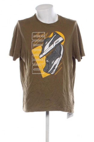 Męski T-shirt PUMA, Rozmiar XL, Kolor Zielony, Cena 40,99 zł