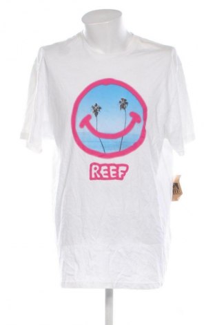 Męski T-shirt Reef, Rozmiar XXL, Kolor Biały, Cena 125,99 zł