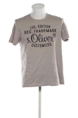 Ανδρικό t-shirt S.Oliver, Μέγεθος XL, Χρώμα Γκρί, Τιμή 19,99 €